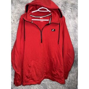 Nike Sportswear Mens XL Modern Hoodie Red Jacket Pullover 805132-657